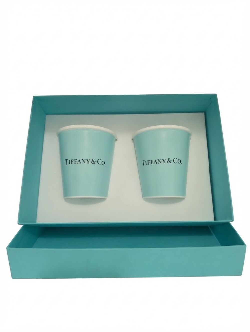 Tiffany & Co. Coffee Cups in Bone China, Set Of 2